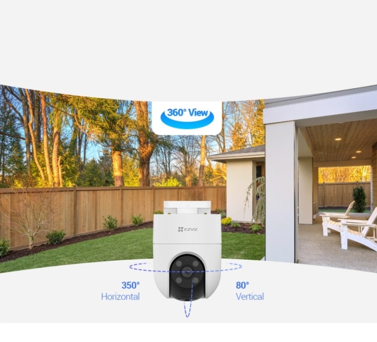 Camera EZVIZ H8C 3MP hồng ngoại (Kết nối Wifi, xoay 360o)
